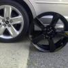 RX-8 OEm wheel Powder coated in Gloss Black for 2012 winter