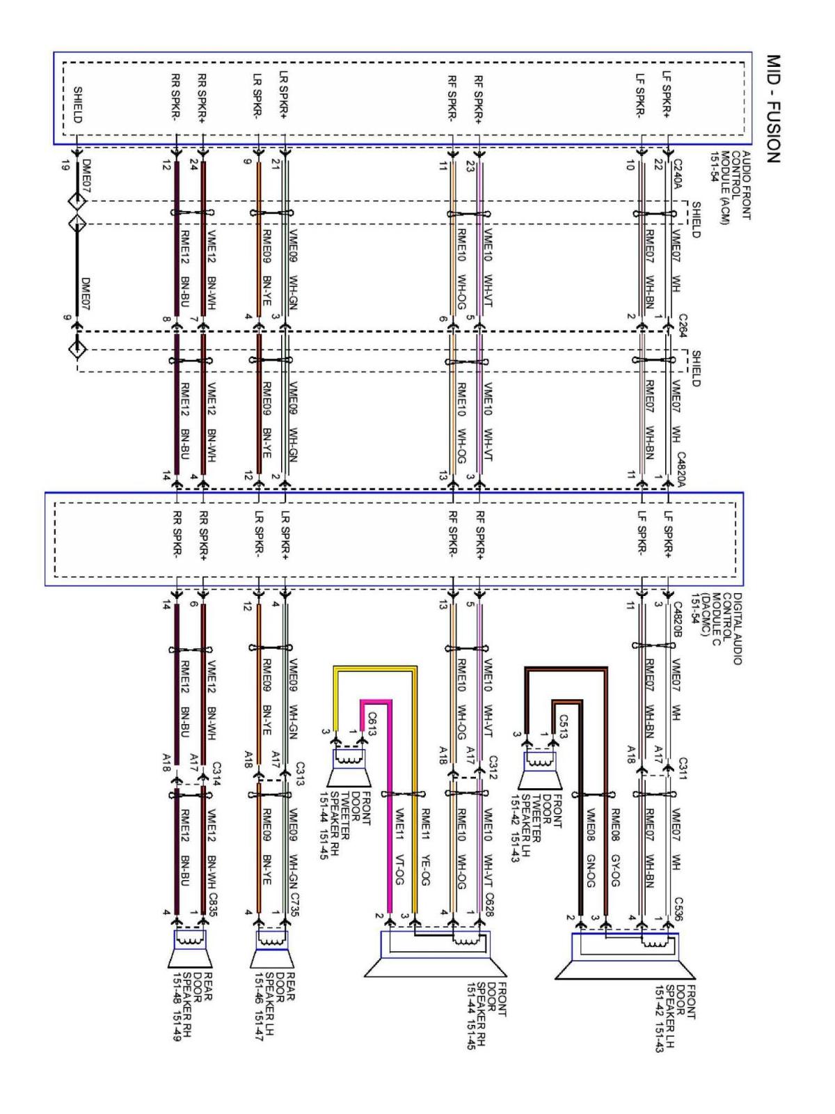 fusion subwoofer wiring diagram